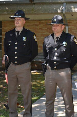 Standing at attention