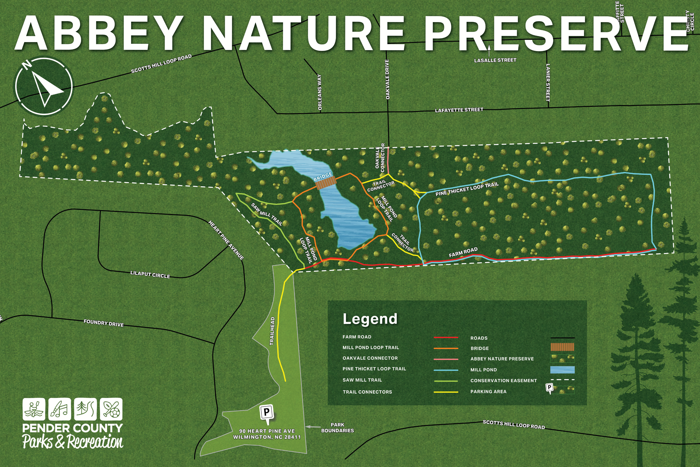 Abbey Nature Preserve Map