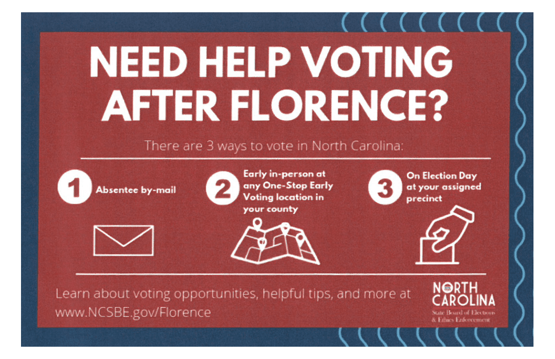 Need Help Voting After Florence Infographic